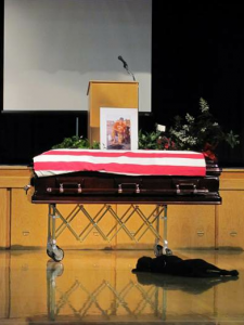 Dog Mourns Navy Seal